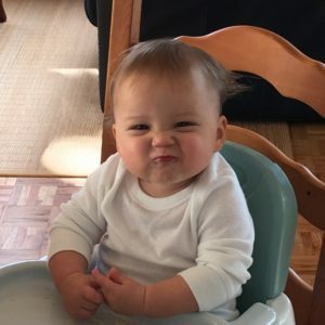 My one-year-old doing his best Jon Gruden face